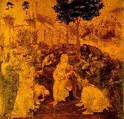 LEONARDO da Vinci The Adoration of the Magi china oil painting reproduction